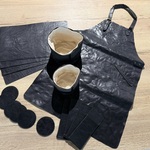 Lederen tafelset 17 delig, Served With Style, black, 2026